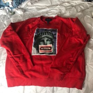 Hey Reilly x Marc Jacobs Red Sweatshirt sz XL
